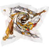 Hermès Musée Silk Carre 90 Scarf Tuch