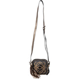 Loewe Leather Anagram Studded Fringe Crossbody Bag