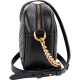 Gucci Matelassé Leather GG Marmont Camera Crossbody Bag