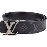 Louis Vuitton Monogram Eclipse Canvas Leather LV Initiales Reversible Belt (95/38) M9043