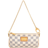 Louis Vuitton Monogram Damier Azur Pochette Milla Shoulder Bag