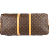 Louis Vuitton Monogram Canvas Keepall 55 Bandoulière Travel Bag