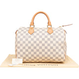 Louis Vuitton Monogram Damier Azur Speedy 30 Handbag