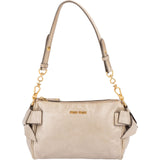 Miu Miu Vitello Lux Bow Pochette Shoulder Bag