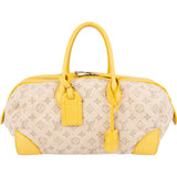 Louis Vuitton Monogram Limited Edition Printemps Denim Speedy Round Handbag