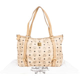 MCM Monogram Visetos Satchel Tote Shoulder Bag