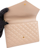 Saint Laurent Chevron Grain de Poudre Matelassé Pouch Bag