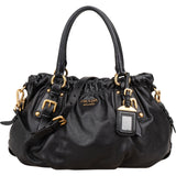 Prada Soft Calf Leather Gaufre Satchel Handbag