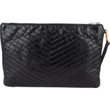 Saint Laurent Quilted Leather Clutch