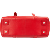 Mulberry Red Leather Zipped Bayswater Handbag