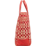 Coach Monogram Signature Canvas Optic Tote Handbag