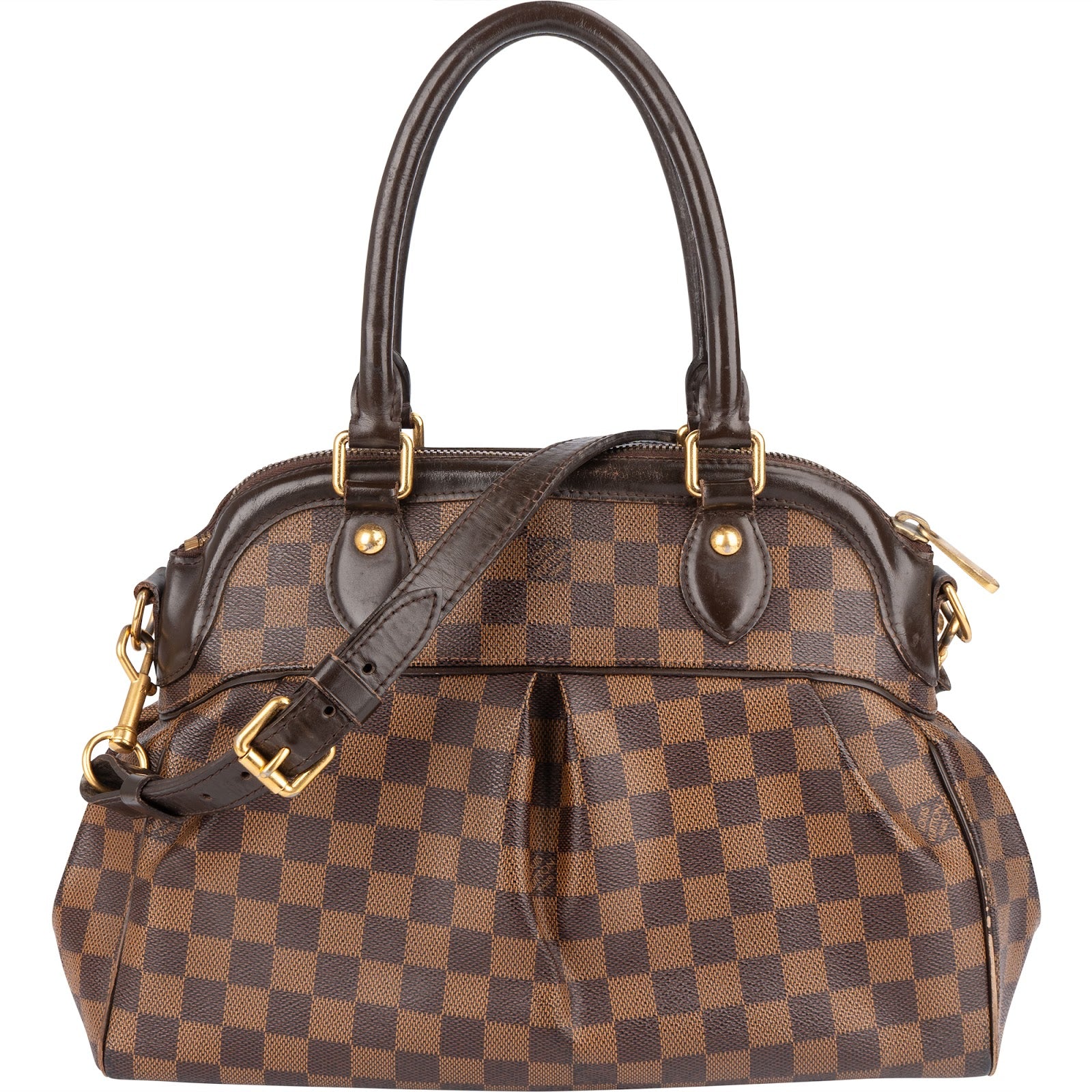 Louis Vuitton Monogram Damier Ebene Canvas Trevi PM Handbag - vintageandkickz
