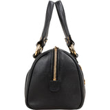 MCM Visetos Grained Leather Studded Boston Handbag