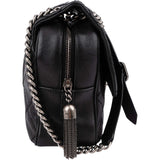 Chanel Quilted Aged Stitched Calfskin Rue Cambon Jumbo Single Flap Crossbody Bag