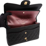 Chanel Quilted Caviar Leather Jumbo Double Flap Crossbody Bag