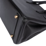 Hermès Noir Swift Leather Birkin 30 Handbag - vintageandkickz