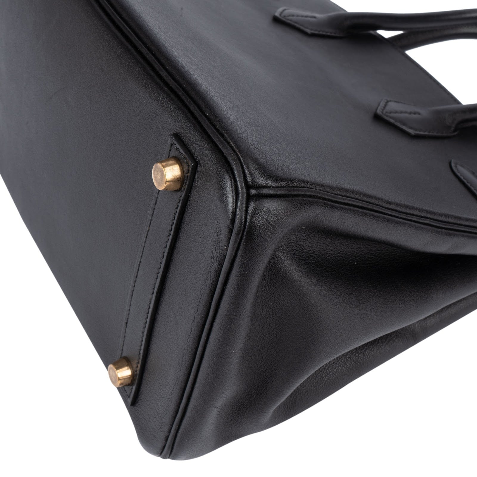 Hermès Noir Swift Leather Birkin 30 Handbag - vintageandkickz