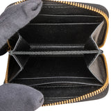 Prada Saffiano Leather Small Zip Around Coin Purse Wallet