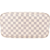 Louis Vuitton Monogram Damier Azur Canvas Neverfull MM Shoulder Bag