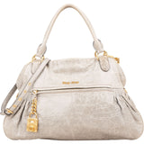 Miu Miu Vitello Lux Leather Padlock Handbag