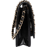 Chanel Quilted Lambskin Top Handle Wallet On Chain Crossbody Bag