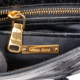 Miu Miu Quilted Vitello Shine Leather Small Coffer Crossbody Bag