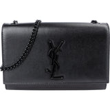 Saint Laurent Grain De Poudre Leather Kate Chain Crossbody Bag