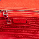 Prada Red Saffiano Leather Galleria Tote Handbag