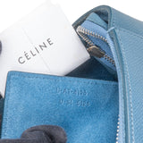 Céline Blue Grained Calfskin Small Belt Handbag