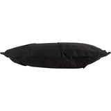 Prada Black Satin Pleated Clutch