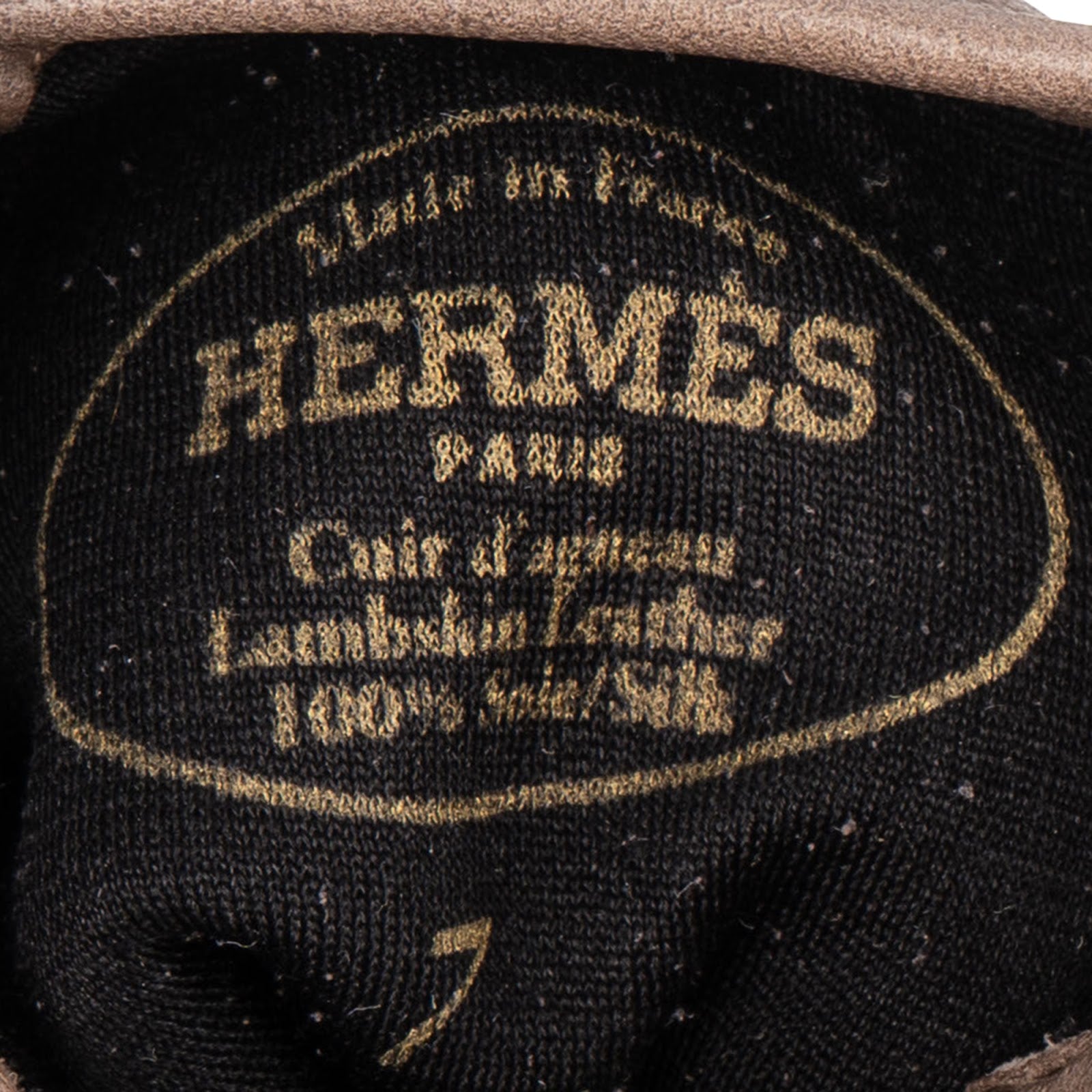 Hermès Brown Leather Horsebit Women Gloves xx maße - vintageandkickz