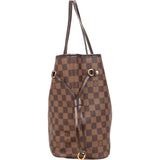 Louis Vuitton Monogram Damier Ebene Neverfull MM Shoulder Bag