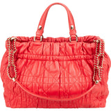 Christian Dior Red Quilted Leather Delices Handbag