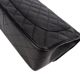 Chanel Quilted Caviar Leather Jumbo Double Flap Crossbody Bag