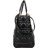 [🔄️B07 / F27] Christian Dior Quilted Lambskin Medium Lady Dior Handbag - vintageandkickz