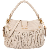 Miu Miu Matelassé Leather Coffer Handbag
