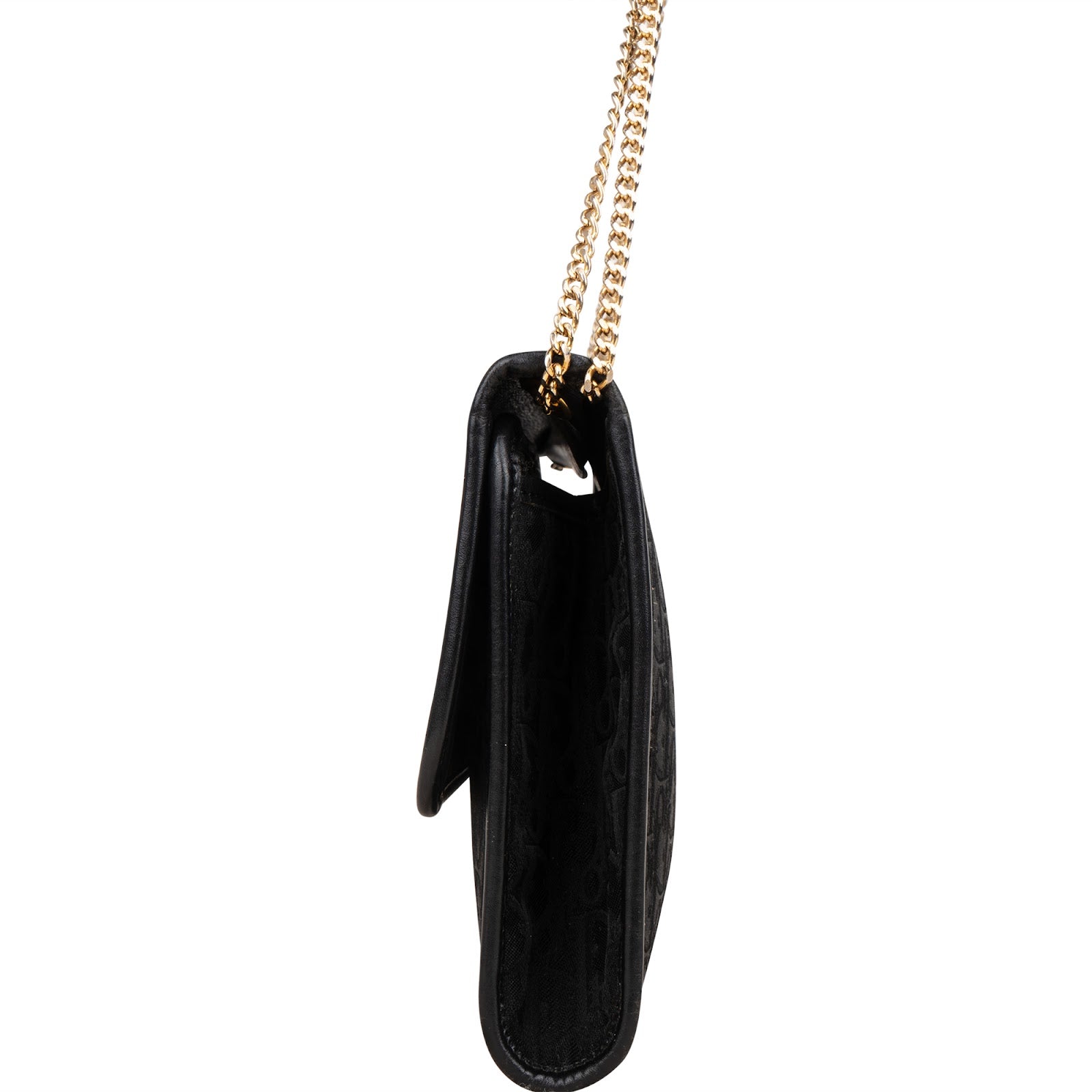 [🔄️B20 / F55] Christian Dior Oblique Canvas Padlock Chain Clutch - vintageandkickz