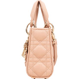 Christian Dior Quilted Lambskin Mini Lady Dior Crossbody Handbag