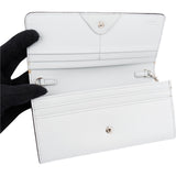 Fendi Blue Leather Studded Emblem Wallet On Chain Crossbody Bag