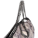 Stella McCartney Python Print Falabella Fold Over Tote Shoulder Bag
