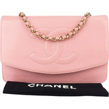 Chanel Caviar Leather Wallet on Chain CC Crossbody Bag