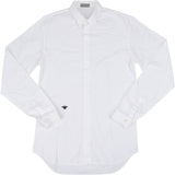 Christian Dior White Cotton Bee Embroidered Longsleeve Blouse (38)