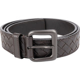 Bottega Veneta Brown Intrecciato Leather Belt (95)