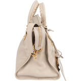 Balenciaga Beige Leather Giant City Handbag