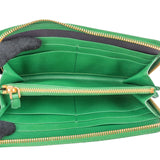 Prada Saffiano Leather Zip Around Wallet
