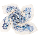 Hermès Les Clés Silk Cashmere Triangle 140 Scarf Tuch LE SONGE DE LA LICORNE ANNIE FAIVRE