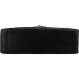 Chanel Quilted Lambskin 24K Gold Maxi Single Flap Crossbody Bag