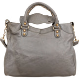 Balenciaga Grey Leather City Jumbo Handbag