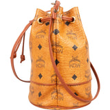 MCM Monogram Visetos Mini Drawstring Bucket Crossbody Bag