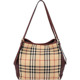 Burberry Nova-Check Haymarket Hobo Shoulder Bag